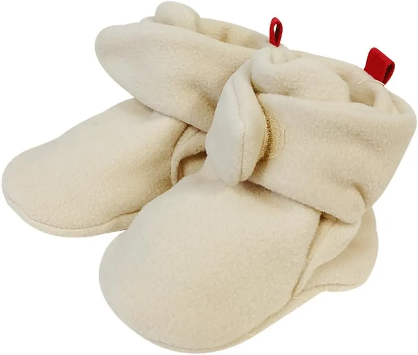 Wrapables Fleece Baby Booties with Anti-Skid Bottoms