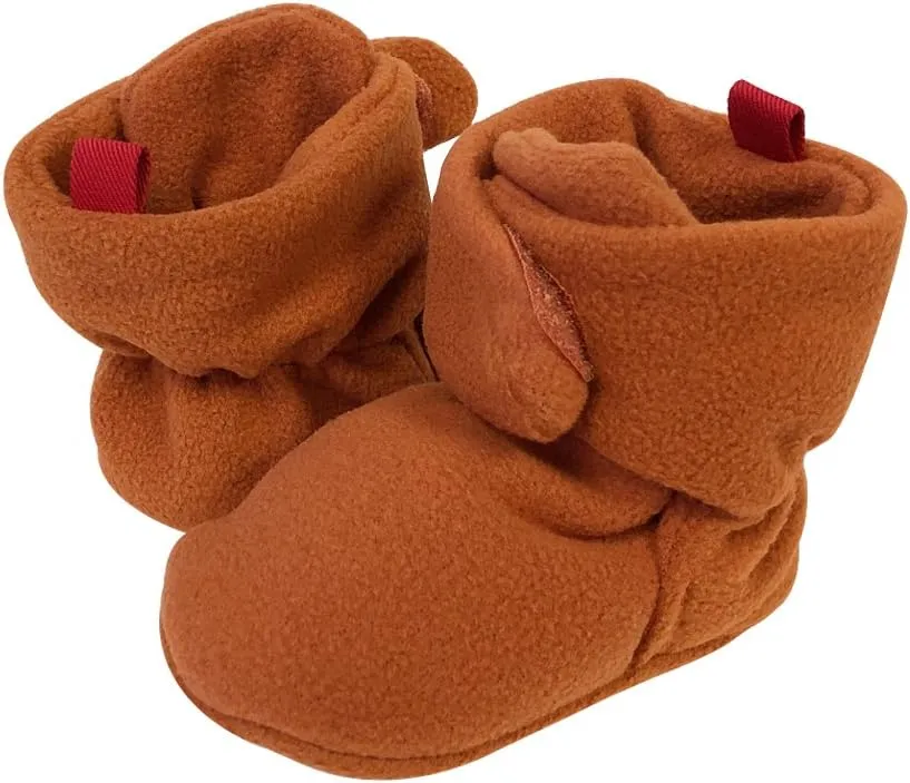 Wrapables Fleece Baby Booties with Anti-Skid Bottoms