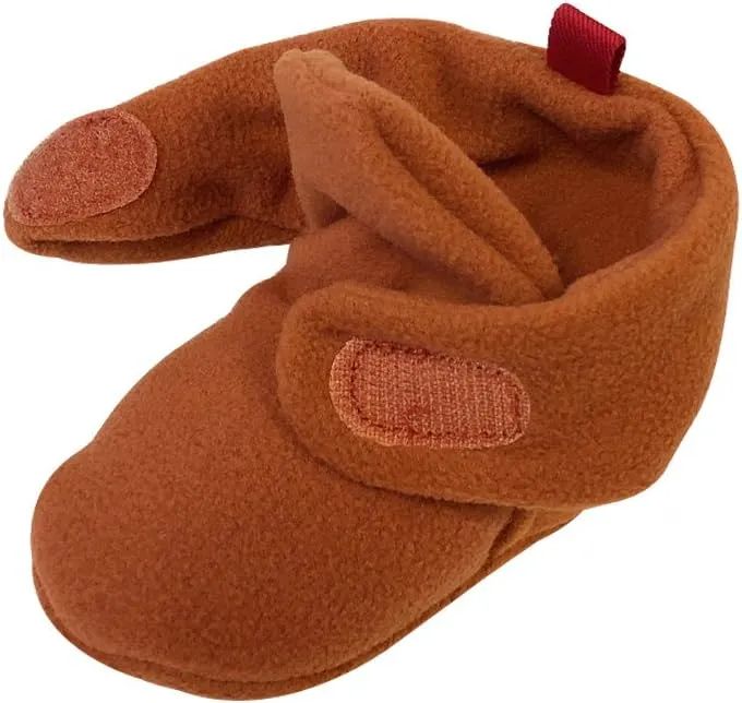 Wrapables Fleece Baby Booties with Anti-Skid Bottoms