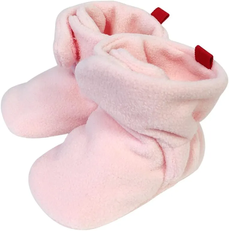 Wrapables Fleece Baby Booties with Anti-Skid Bottoms