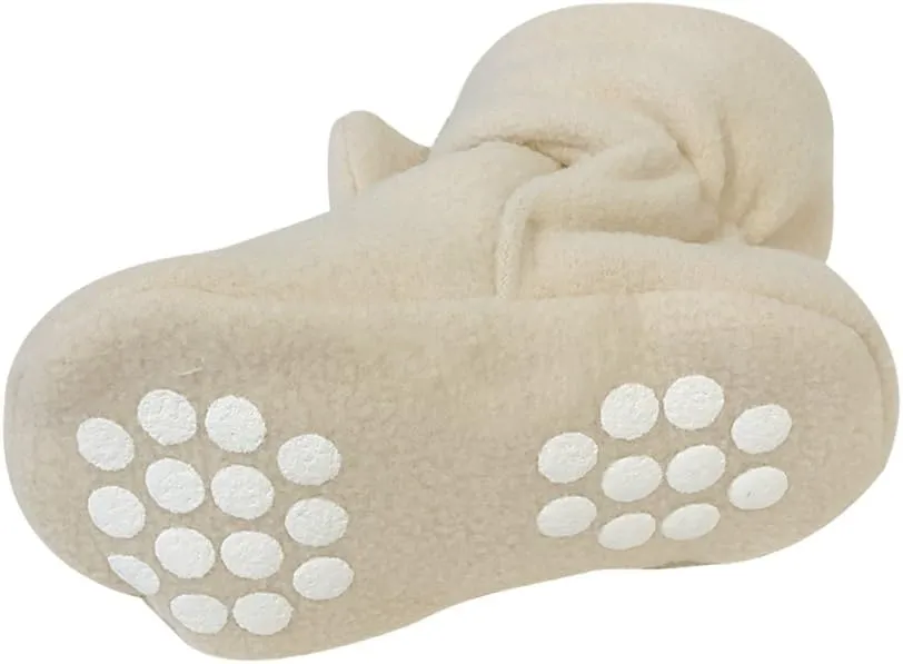 Wrapables Fleece Baby Booties with Anti-Skid Bottoms