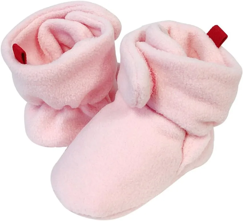 Wrapables Fleece Baby Booties with Anti-Skid Bottoms