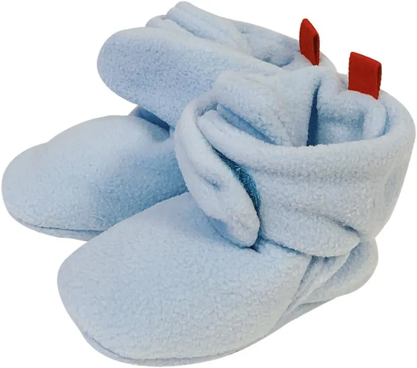 Wrapables Fleece Baby Booties with Anti-Skid Bottoms
