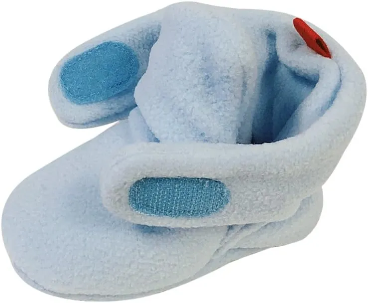 Wrapables Fleece Baby Booties with Anti-Skid Bottoms