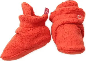 Zutano Unisex Baby Cozie Fleece Bootie, Mandarin, 12 Months